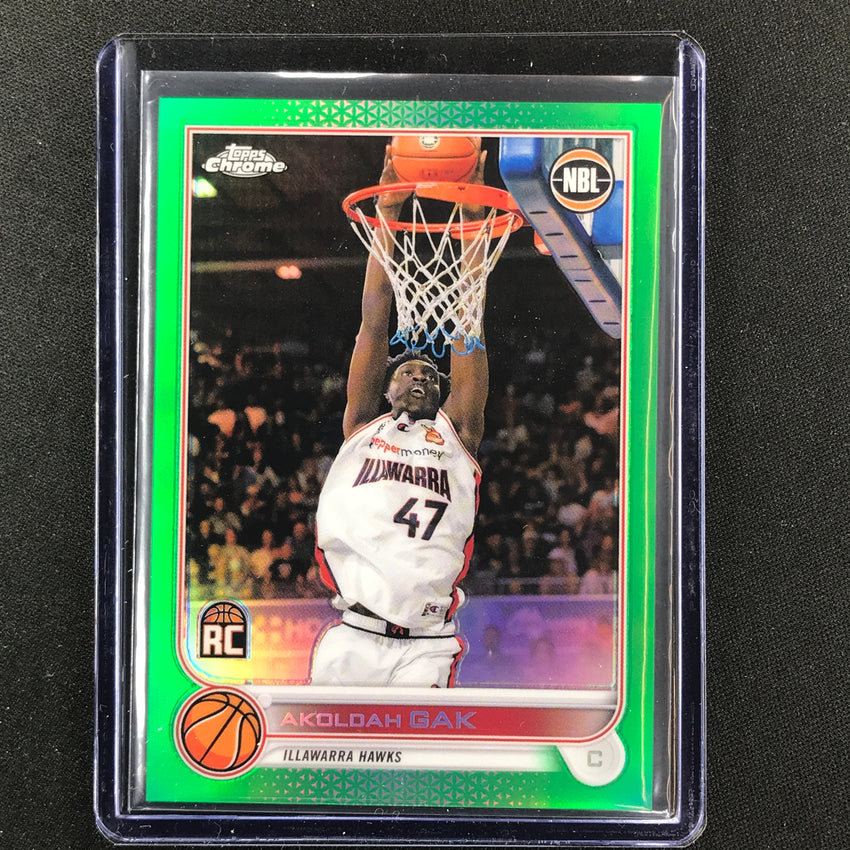 2022-23 Topps Chrome NBL AKOLDAH GAK Rookie Green /99 #33