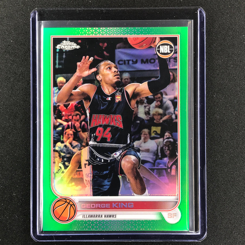 2022-23 Topps Chrome Nbl George King Green /99 No 36