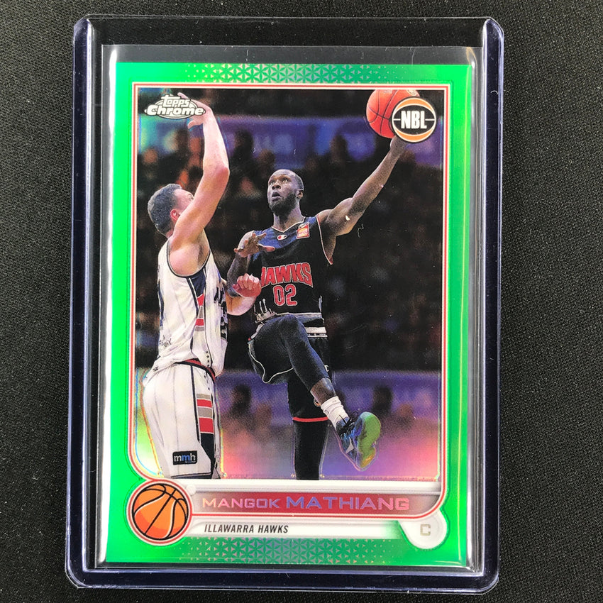 2022-23 Topps Chrome NBL MANGOK MATHIANG Green /99 #37