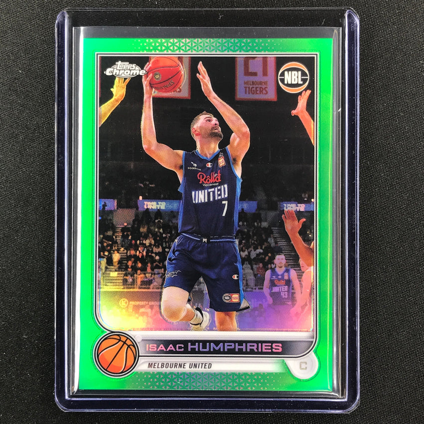 2022-23 Topps Chrome Nbl Isaac Humphries Green /99 No 44