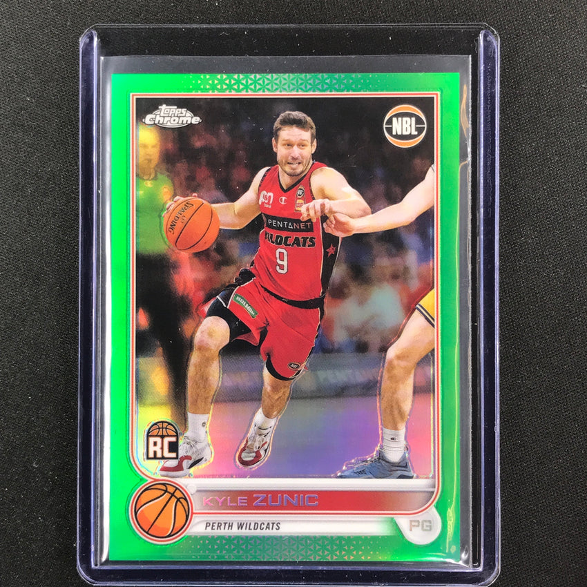 2022-23 Topps Chrome Nbl Kyle Zunic Rookie Green /99 No 65