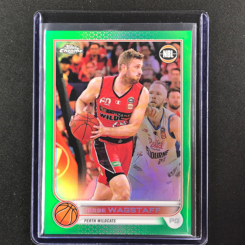 2022-23 Topps Chrome Nbl Jesse Wagstaff Green /99 No 68