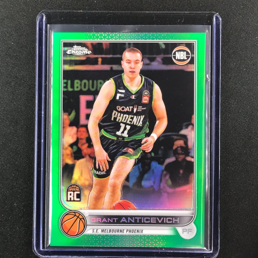 2022-23 Topps Chrome Nbl Grant Anticevich Rookie Green /99 No 71