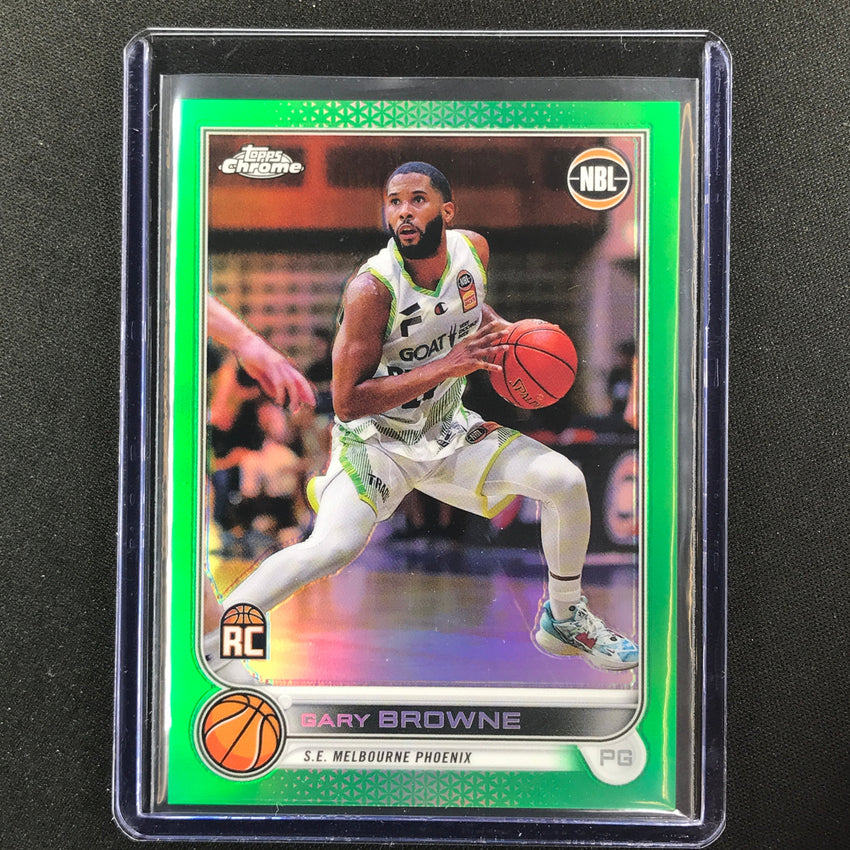 2022-23 Topps Chrome Nbl Gary Browne Rookie Green /99 No 73