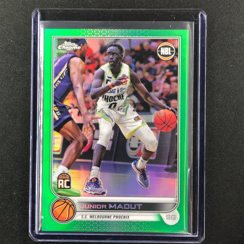 2022-23 Topps Chrome Nbl Junior Madut Rookie Green /99 No 76