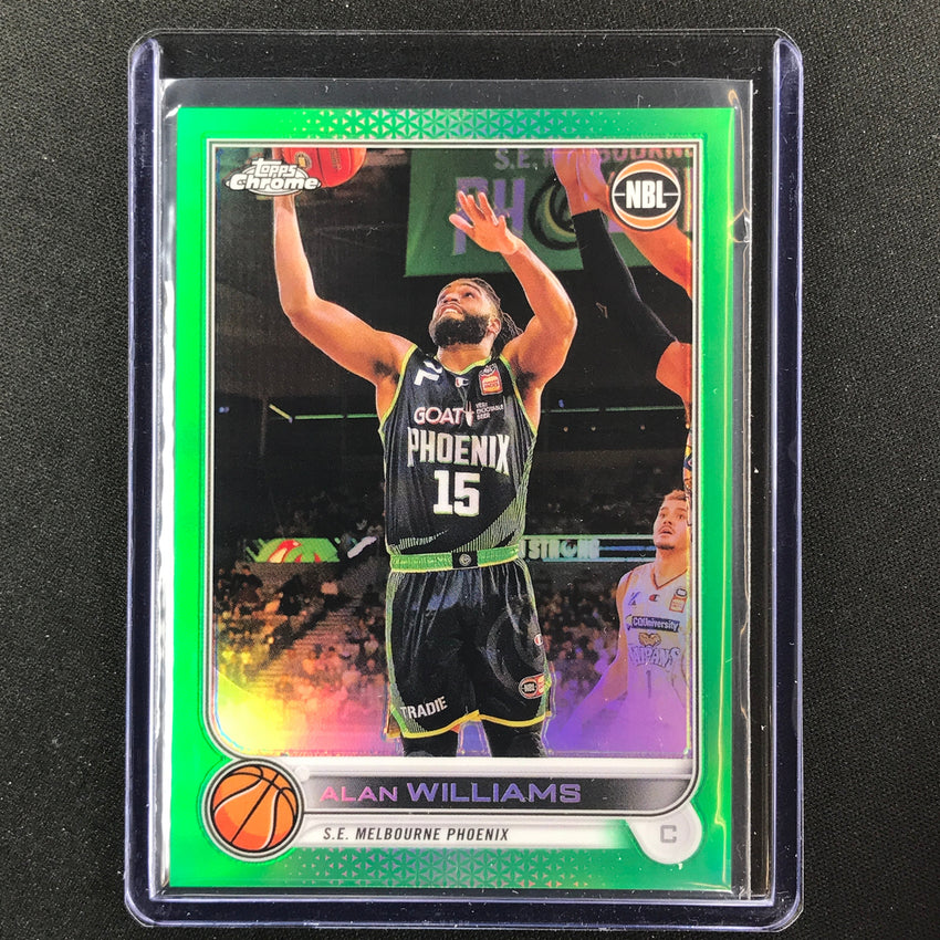 2022-23 Topps Chrome NBL ALAN WILLIAMS Green /99 #79