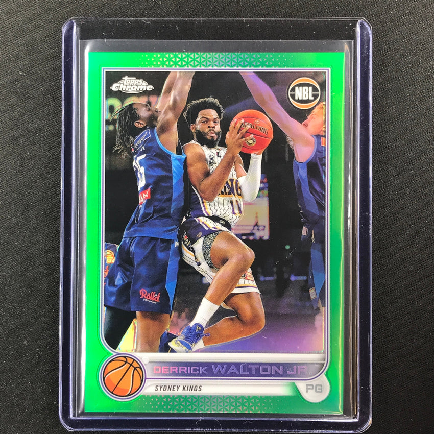 2022-23 Topps Chrome Nbl Derrick Walton Jr. Green /99 No 83