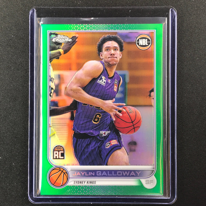 2022-23 Topps Chrome Nbl Jaylin Galloway Rookie Green /99 No 87