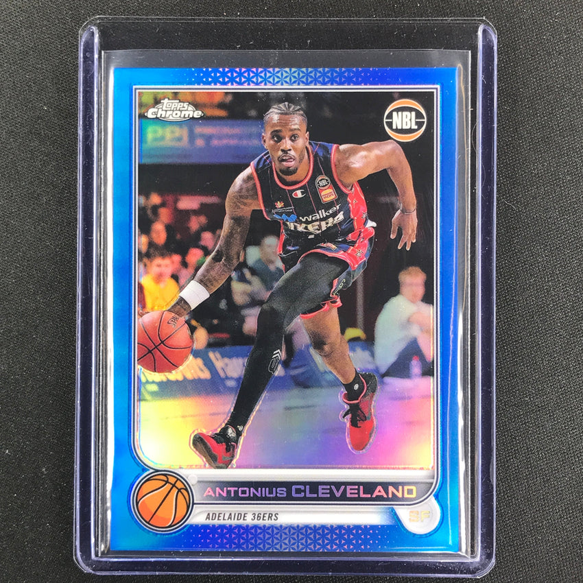 2022-23 Topps Chrome NBL ANTONIUS CLEVELAND Blue /75 #1