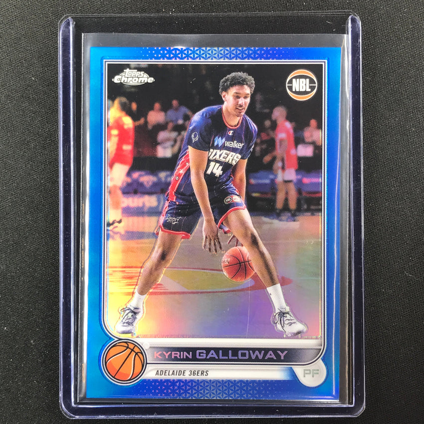 2022-23 Topps Chrome Nbl Kyrin Galloway Blue /75 No 5