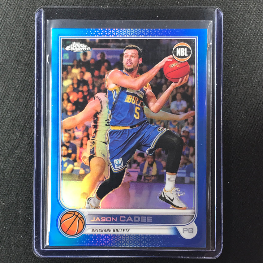 2022-23 Topps Chrome Nbl Jason Cadee Blue /75 No 12