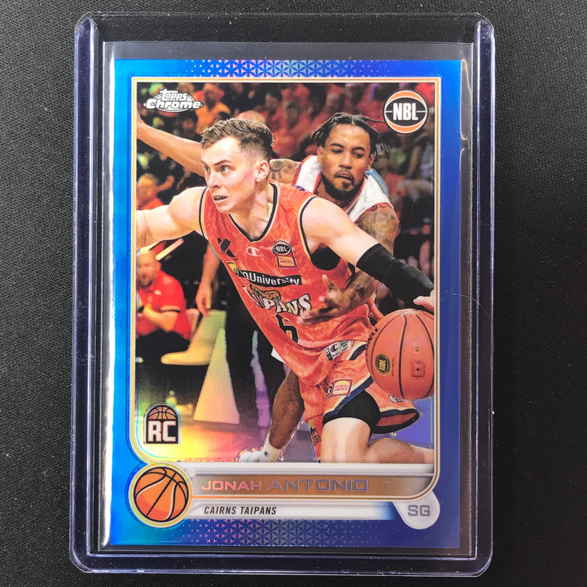 2022-23 Topps Chrome Nbl Jonah Antonio Rookie Blue /75 No 21