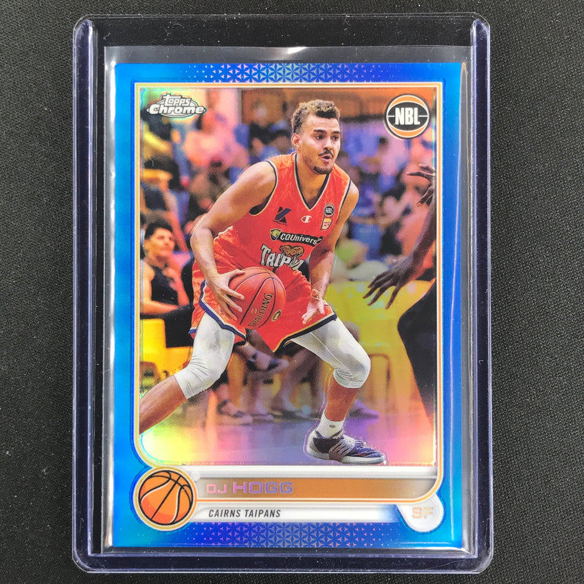 2022-23 Topps Chrome Nbl Dj Hogg Blue /75 No 25