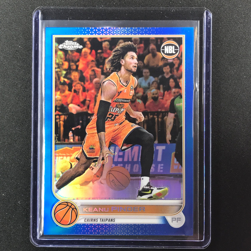 2022-23 Topps Chrome Nbl Keanu Pinder Blue /75 No 29
