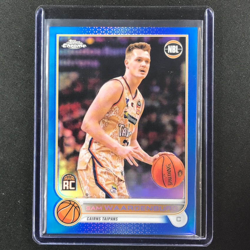 2022-23 Topps Chrome Nbl Sam Waardenburg Rookie Blue /75 No 30