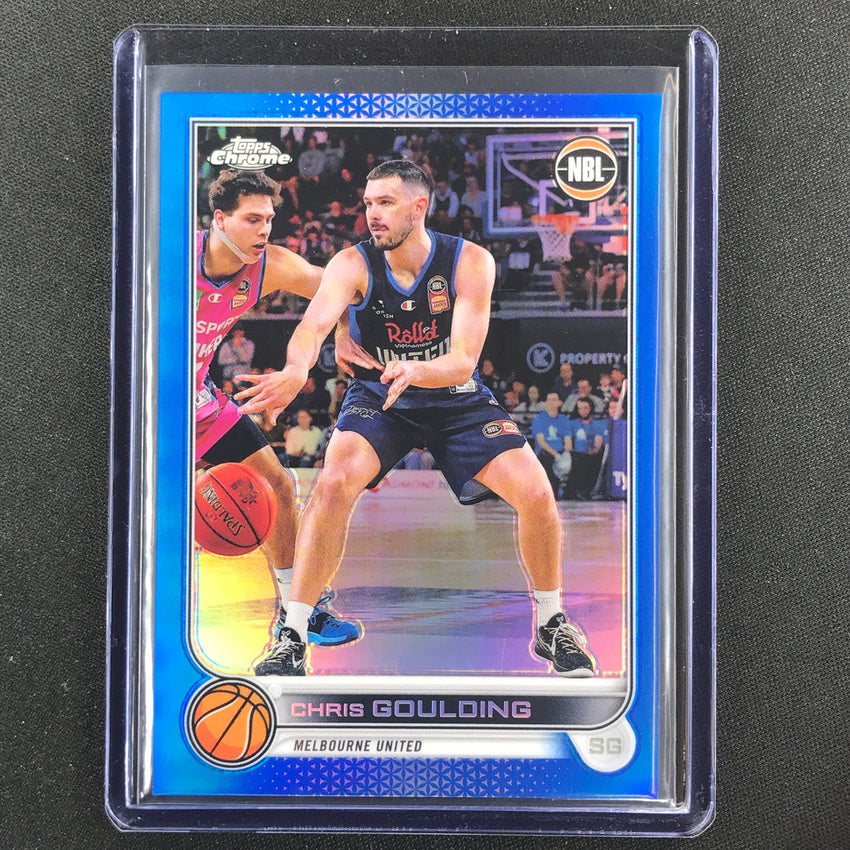 2022-23 Topps Chrome Nbl Chris Goulding Blue /75 No 43