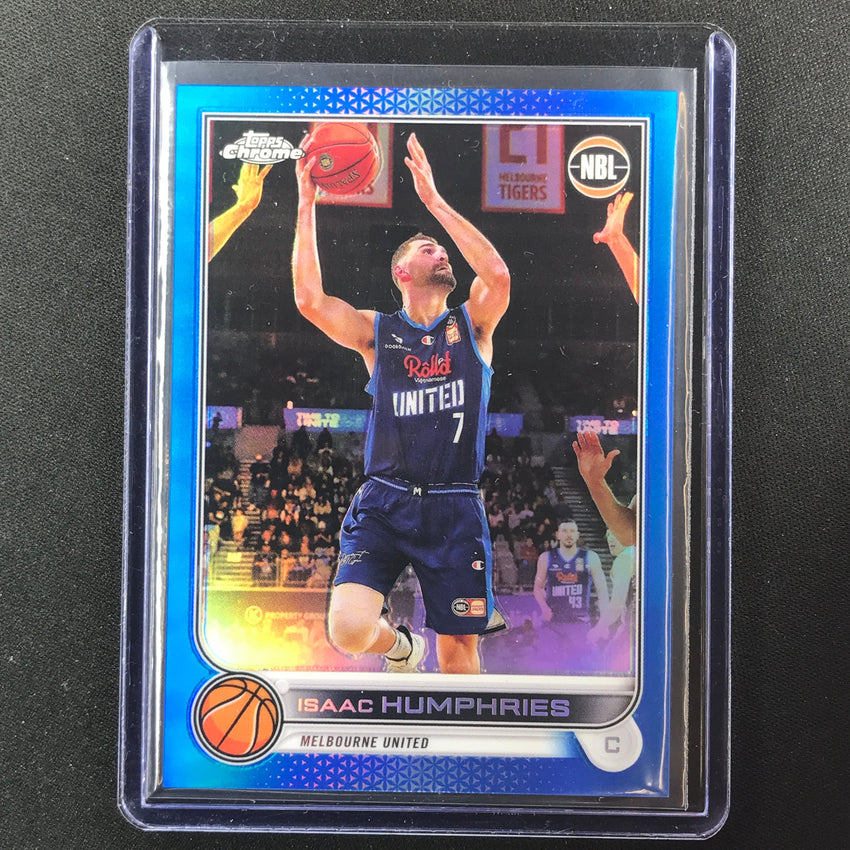 2022-23 Topps Chrome Nbl Isaac Humphries Blue /75 No 44