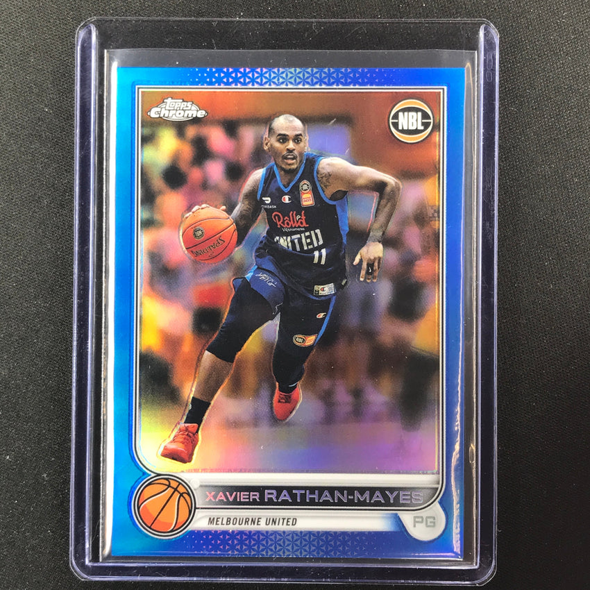 2022-23 Topps Chrome Nbl Xavier Rathan-mayes Blue /75 No 50