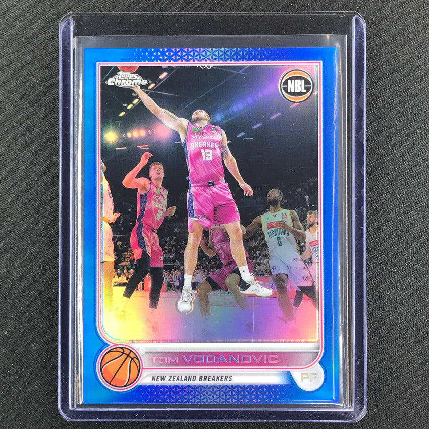 2022-23 Topps Chrome Nbl Tom Vodanovich Blue /75 No 53
