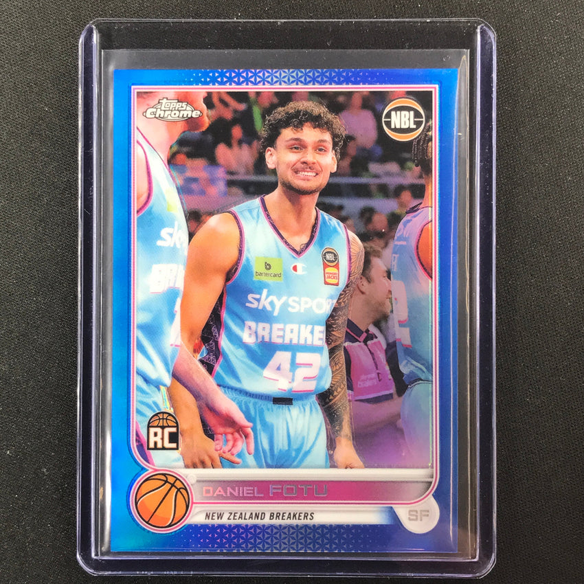 2022-23 Topps Chrome Nbl Daniel Fotu Rookie Blue /75 No 54