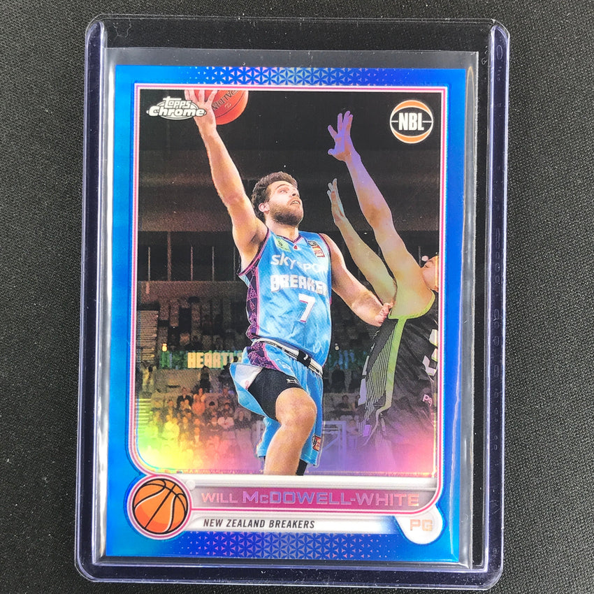 2022-23 Topps Chrome Nbl William Mcdowell-white Blue /75 No 58