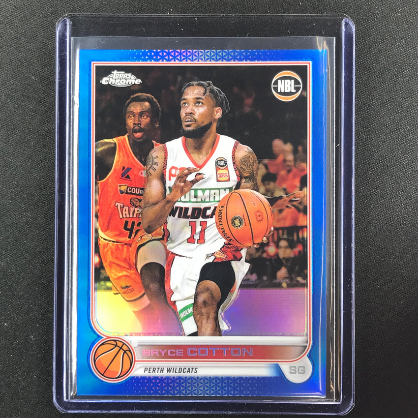 2022-23 Topps Chrome Nbl Bryce Cotton Blue /75 No 61