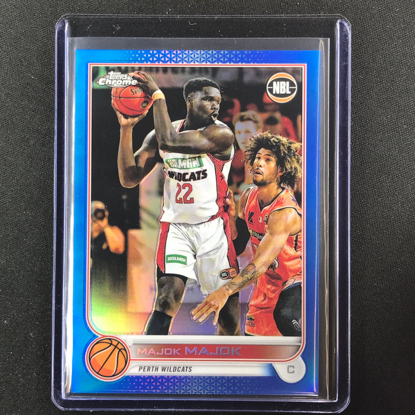 2022-23 Topps Chrome Nbl Majok Majok Blue /75 No 62