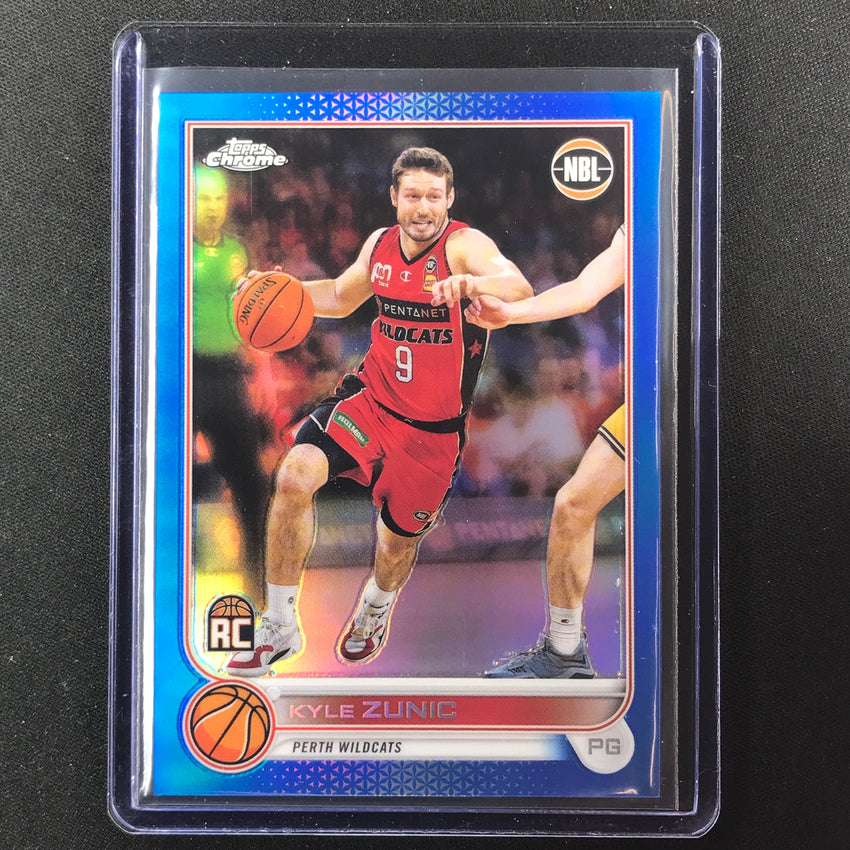 2022-23 Topps Chrome Nbl Kyle Zunic Rookie Blue /75 No 65