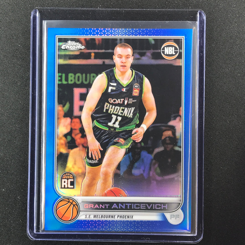 2022-23 Topps Chrome Nbl Grant Anticevich Rookie Blue /75 No 71