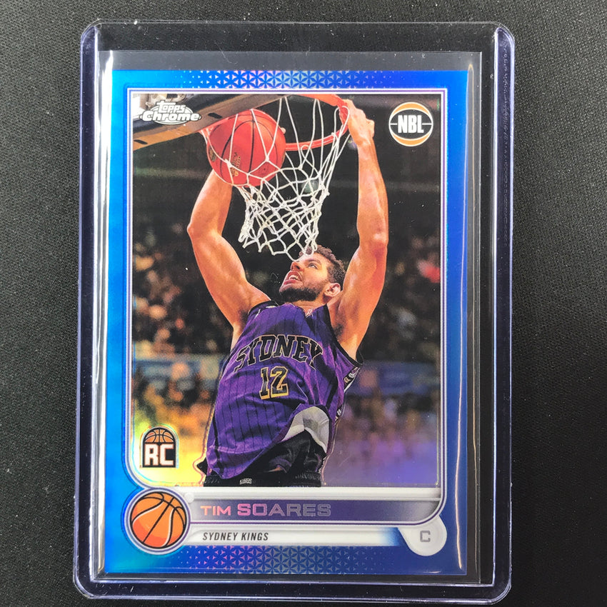2022-23 Topps Chrome Nbl Tim Soares Rookie Blue /75 No 89