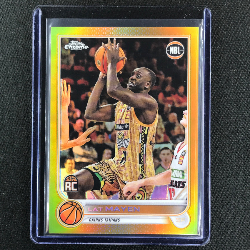 2022-23 Topps Chrome Nbl Lat Mayen Rookie Gold 48/50 No 27