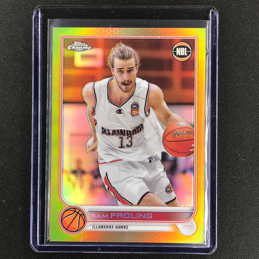 2022-23 Topps Chrome Nbl Sam Froling Gold 25/50 No 32