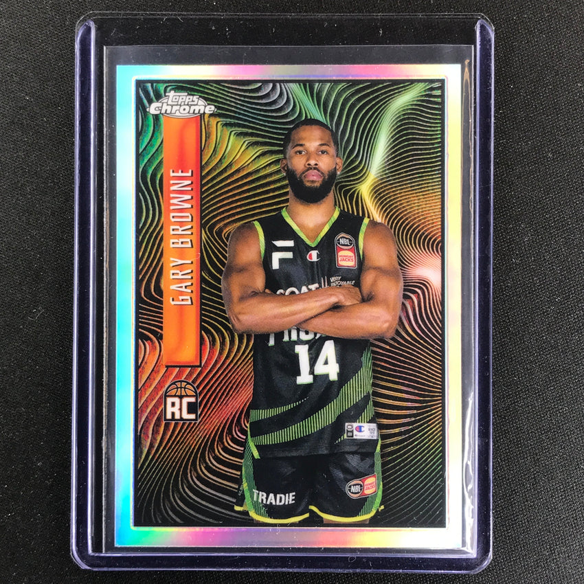 2022-23 Topps Chrome NBL GARY BROWNE Topps Chrome Expose Rookie Refractor #7