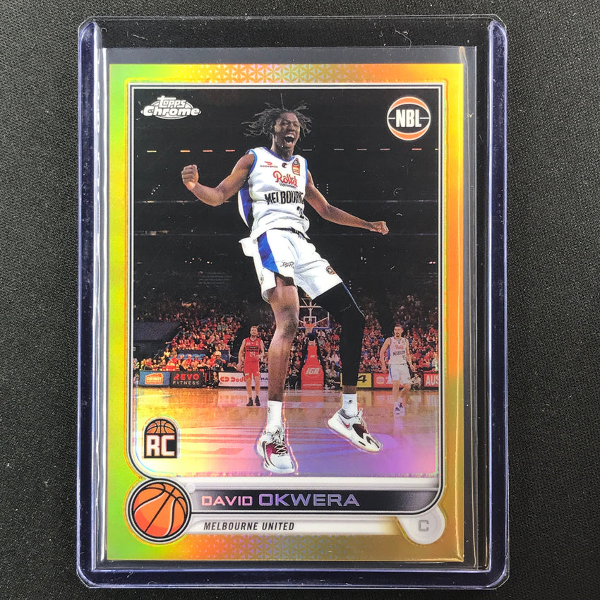 2022-23 Topps Chrome Nbl David Okwera Rookie Gold 46/50 No 49