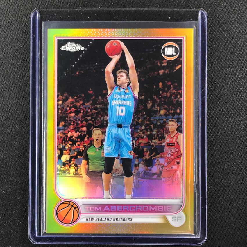 2022-23 Topps Chrome Nbl Tom Abercrombie Gold 12/50 No 52