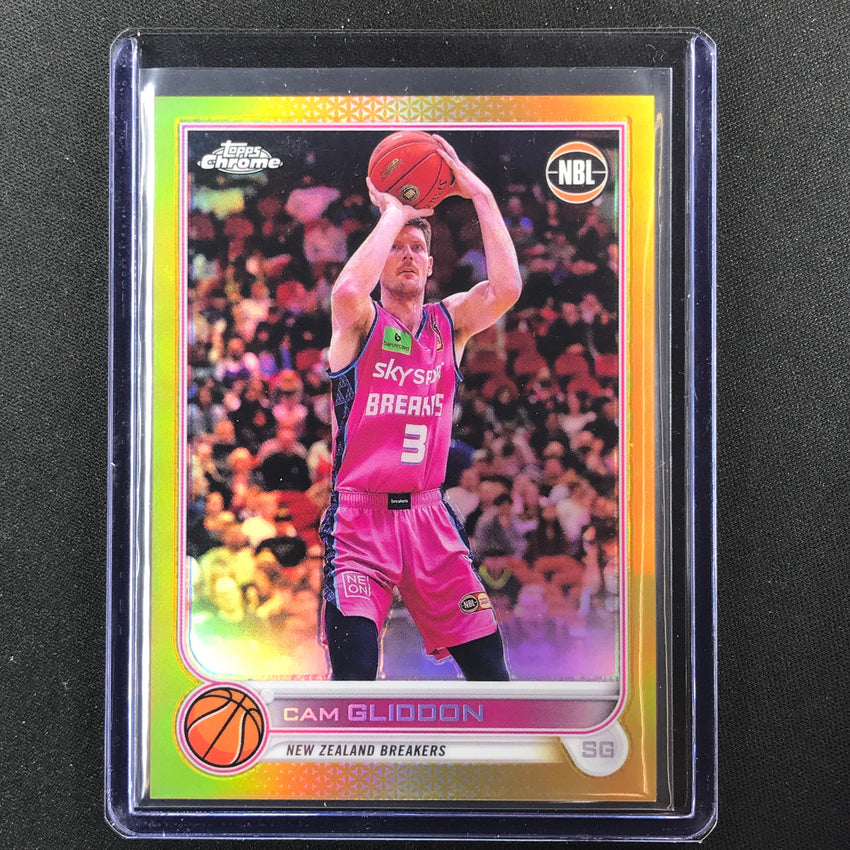 2022-23 Topps Chrome Nbl Cam Gliddon Gold 15/50 No 57