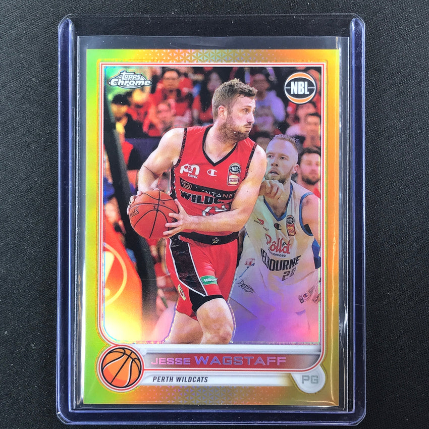 2022-23 Topps Chrome Nbl Jesse Wagstaff Gold 32/50 No 68