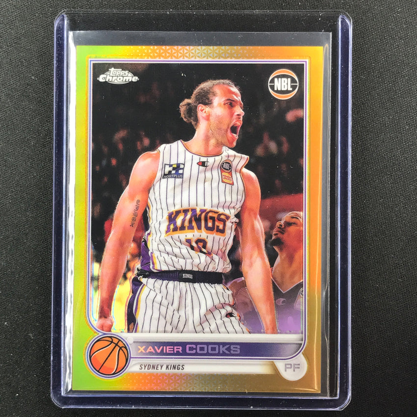 2022-23 Topps Chrome Nbl Xavier Cooks Gold 12/50 No 82
