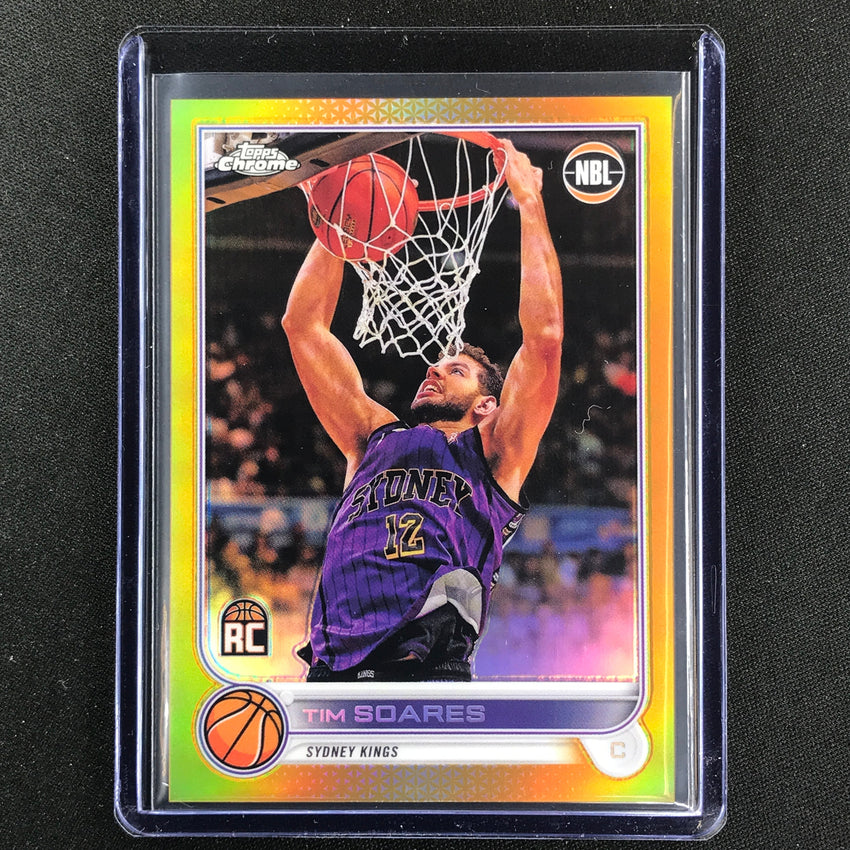 2022-23 Topps Chrome Nbl Tim Soares Rookie Gold 10/50 No 89