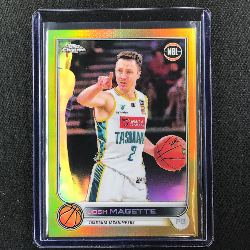 2022-23 Topps Chrome Nbl Josh Magette Gold 32/50 No 94