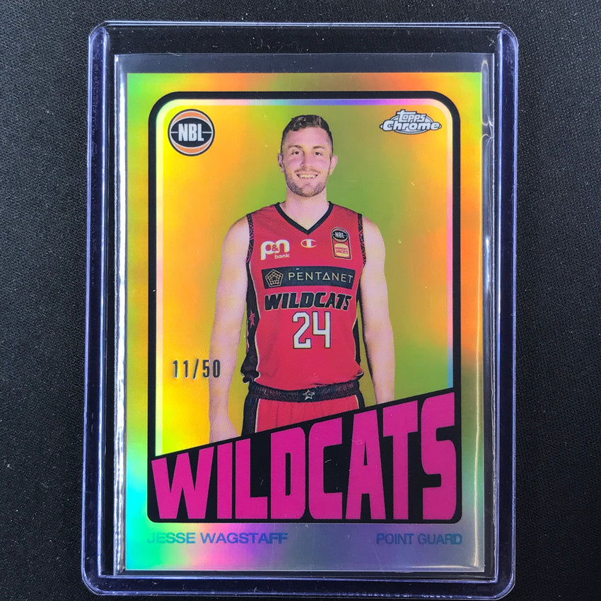 2022-23 Topps Chrome Nbl Jesse Wagstaff 1972 Topps Retro Gold 11/50