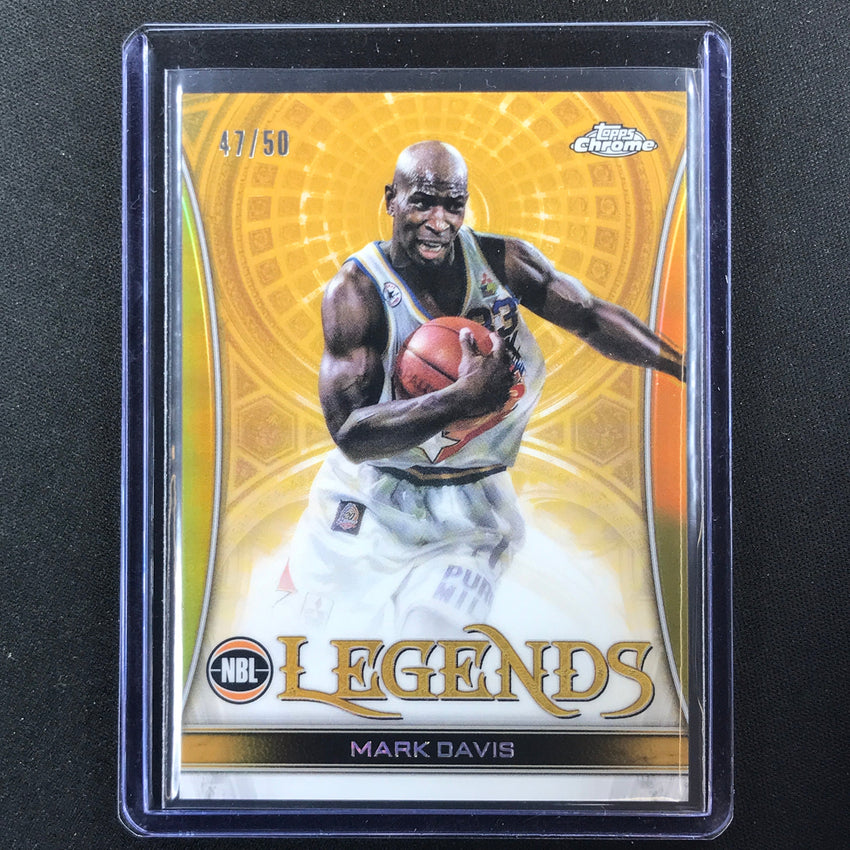 2022-23 Topps Chrome Nbl Mark Davis Nbl Legends Gold 47/50