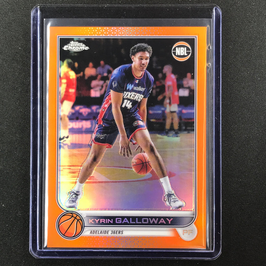 2022-23 Topps Chrome Nbl Kyrin Galloway Orange 1/25 No 5