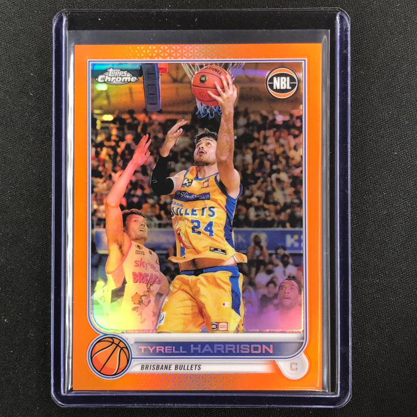 2022-23 Topps Chrome Nbl Tyrell Harrison Orange 12/25 No 15