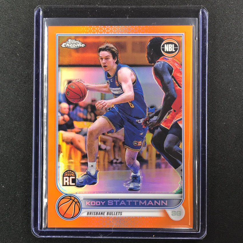 2022-23 Topps Chrome Nbl Kody Statttmann Rookie Orange 20/25 No 20