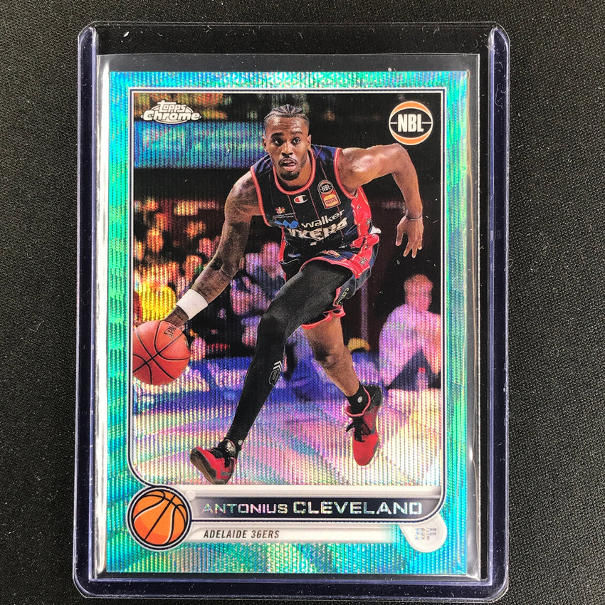 2022-23 Topps Chrome Nbl Antonius Cleveland Aqua Wave /199 No 1