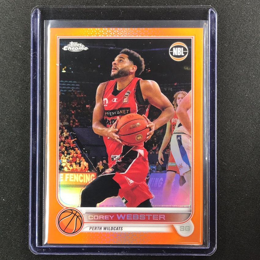 2022-23 Topps Chrome Nbl Corey Webster Orange 11/25 No 69