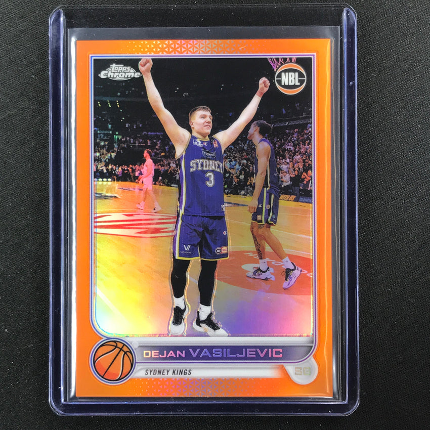 2022-23 Topps Chrome Nbl Dejan Vasiljevic Orange 16/25 No 84