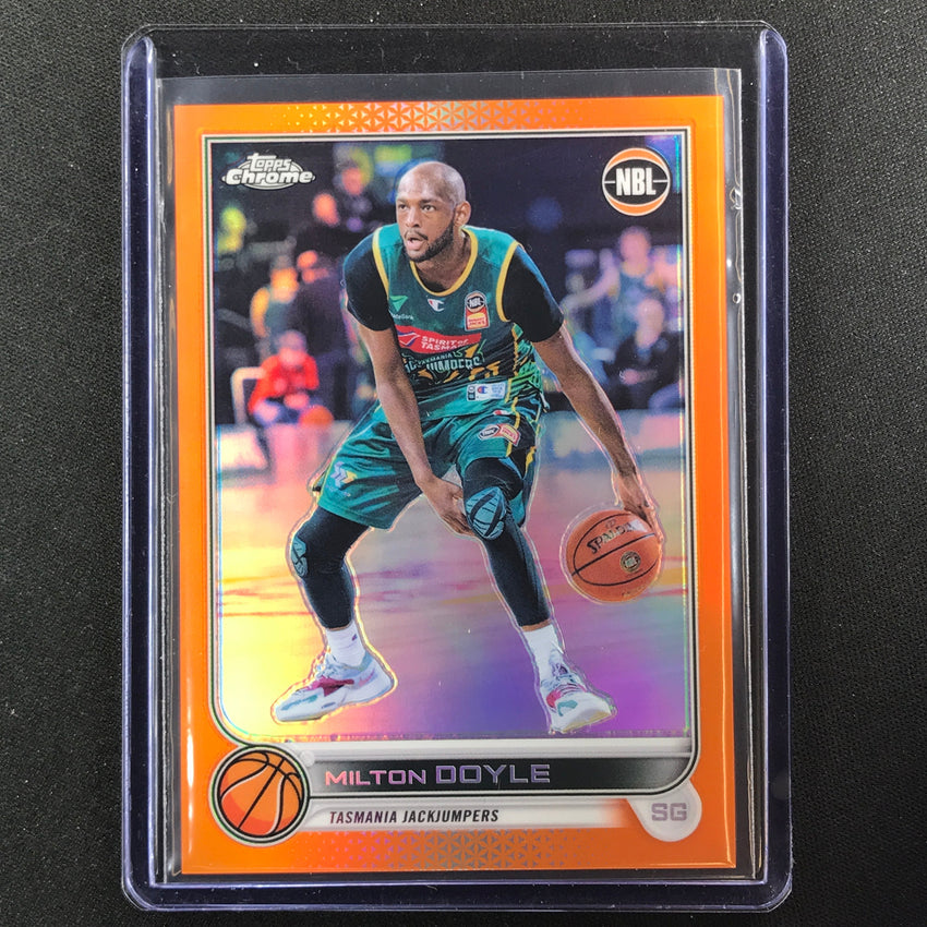 2022-23 Topps Chrome Nbl Milton Doyle Orange 14/25 No 90