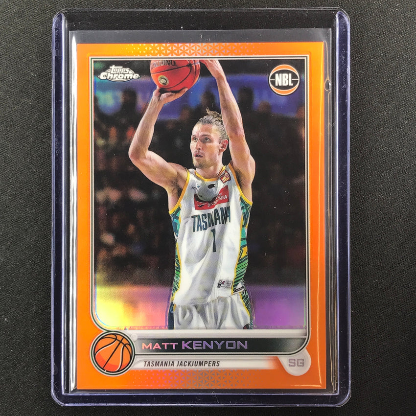 2022-23 Topps Chrome Nbl Matt Kenyon Orange 1/25 No 92
